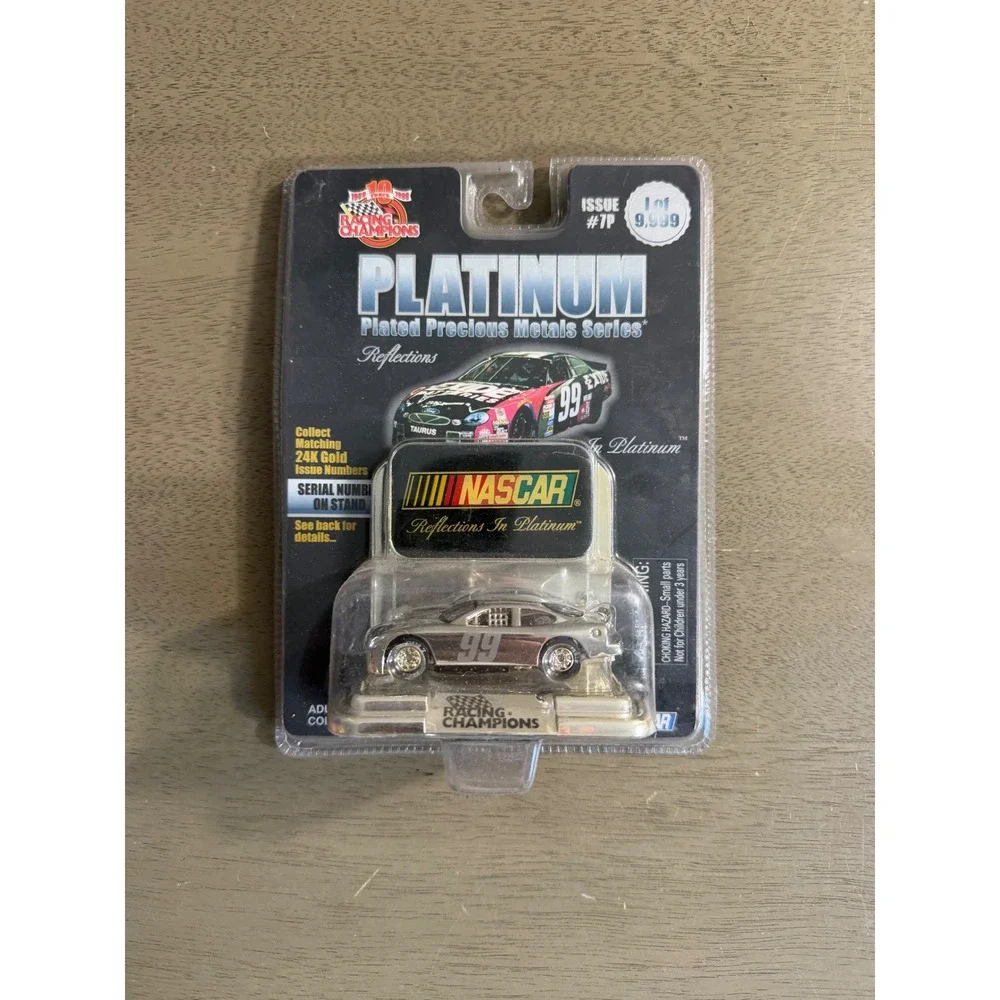 Racing Champions NASCAR Platinum Plated Jeff Burton 99 Ford Taurus 1:64 Limited